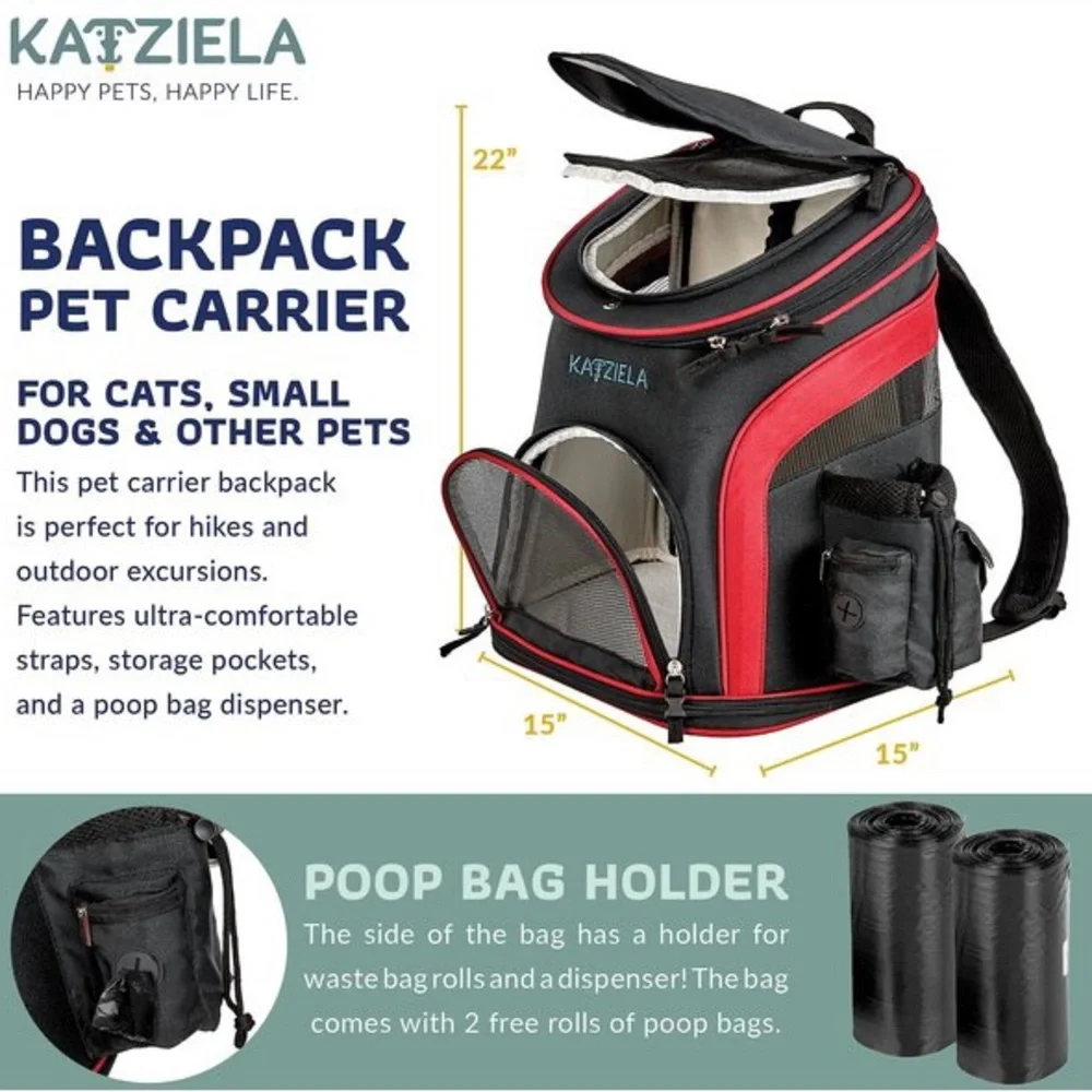 Katziela Voyager Backpack Dog/Cat Carrier